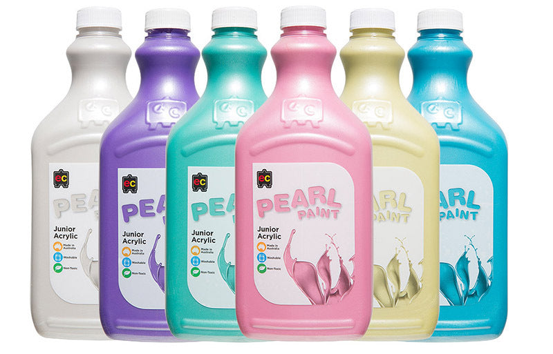 EC Pearl Junior Acrylic Paint 2L - Set of 6