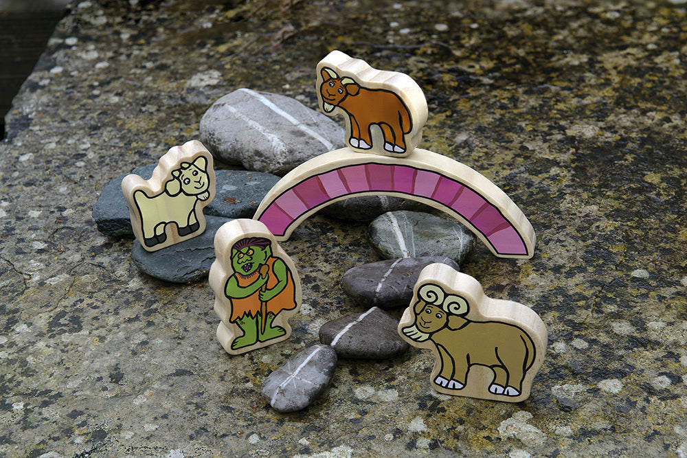 Wooden Characters - The Billy Goats Gruff