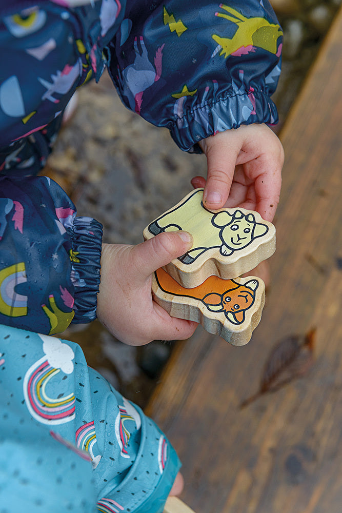 Wooden Characters - The Billy Goats Gruff