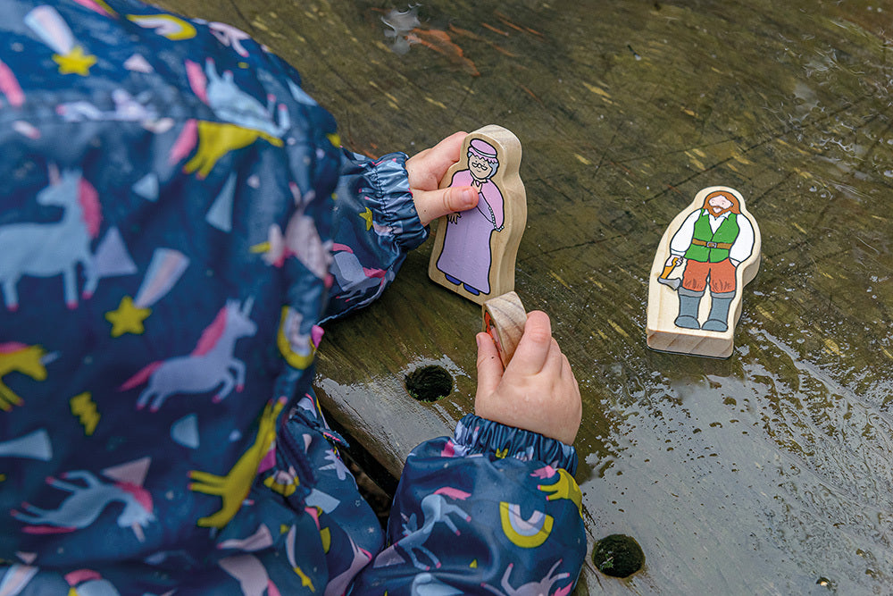 Wooden Characters - Little Red Riding Hood