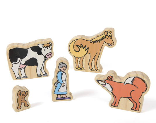 Wooden Characters - The Gingerbread Man