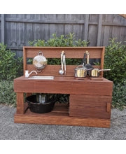 Outdoor Mud Kitchen with Pump