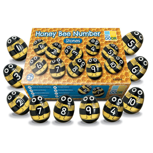 Honey Bee Number Stones