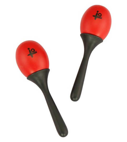IQ Plus Red Little Plastic Maracas 15cm - Pair