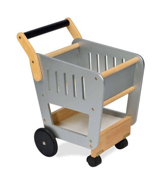 Blue Ribbon Wooden Shopping Trolley