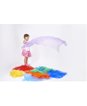 Rainbow Organza Fabric 7pcs
