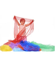 Rainbow Organza Fabric 7pcs