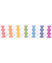 Rainbow Wooden Spools - 21pcs