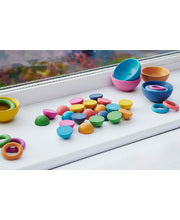 Rainbow Wooden Semispheres - 21pcs