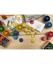 Rainbow Wooden Loose Parts Set 133pcs