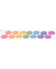 Rainbow Wooden Discs - 14pcs