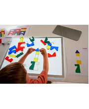 Coloured Crystal 25pce Block Set with Mirror & Teachers Guide