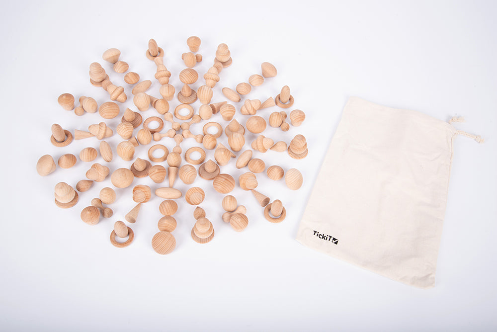 Wooden Treasures Natural Set - 120pcs