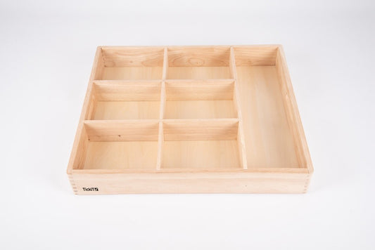 Wooden Sorting Tray - 7 Way