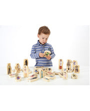 Wooden Community People Blocks - 32pcs