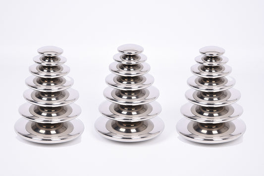 Sensory Reflective Silver Buttons - 21pk