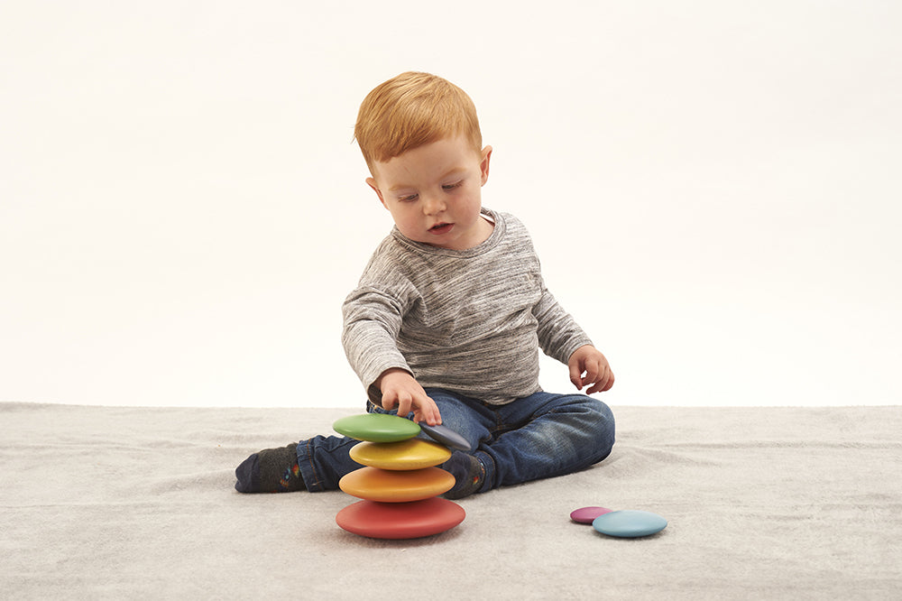 Rainbow Wooden Buttons - 7pk