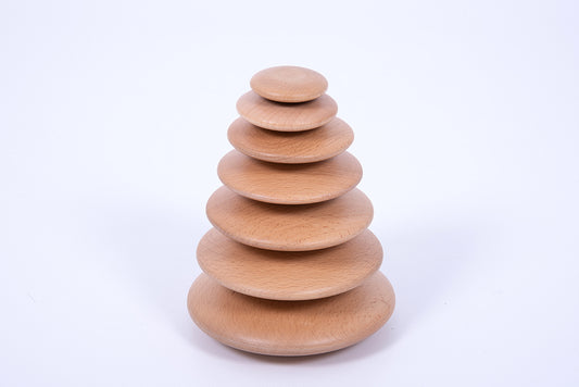 Natural Wooden Buttons - 7pk