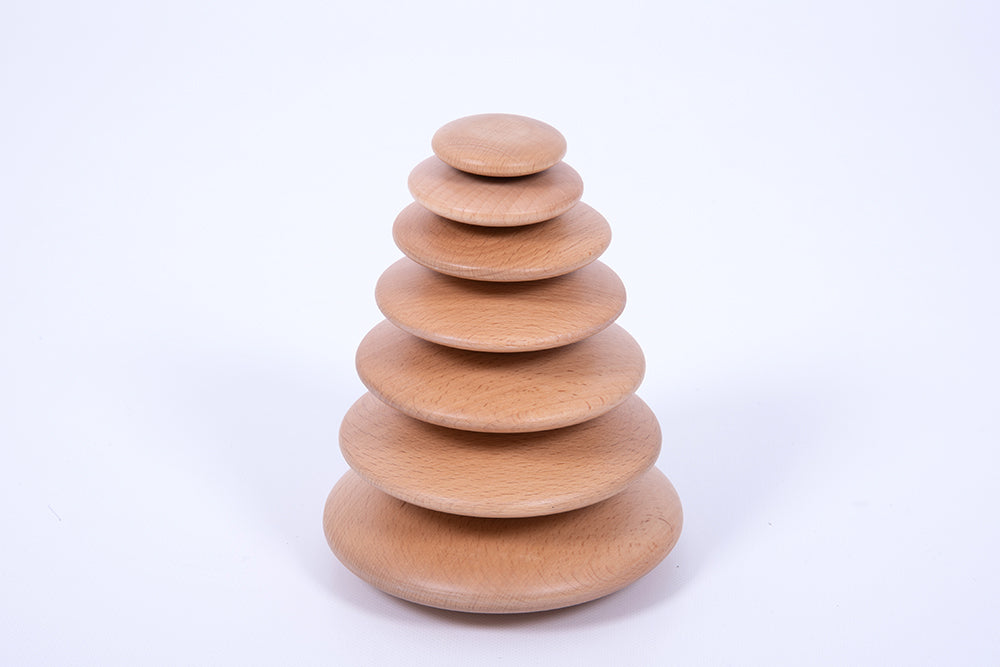 Natural Wooden Buttons - 21pk
