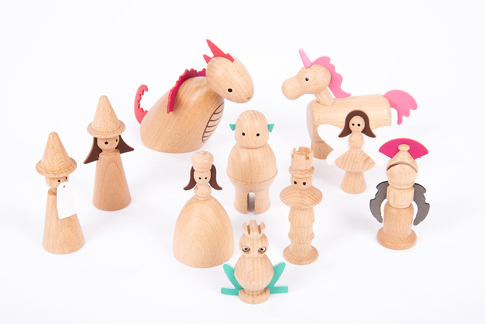 Wooden Enchanted Figures - 10pk