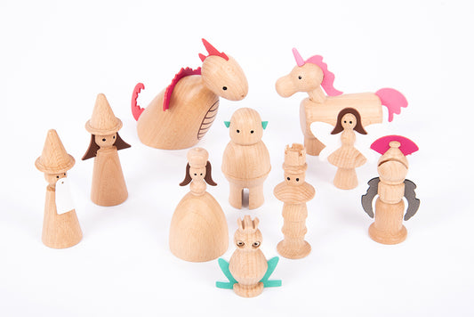 Wooden Enchanted Figures - 10pk