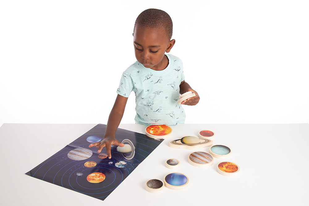Wooden Solar System Discs -11pk
