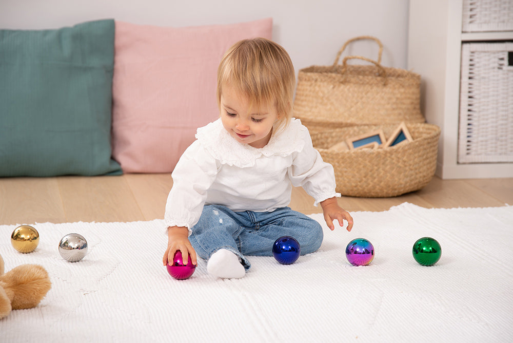 Sensory Reflective Colour Mystery Balls - 6pcs