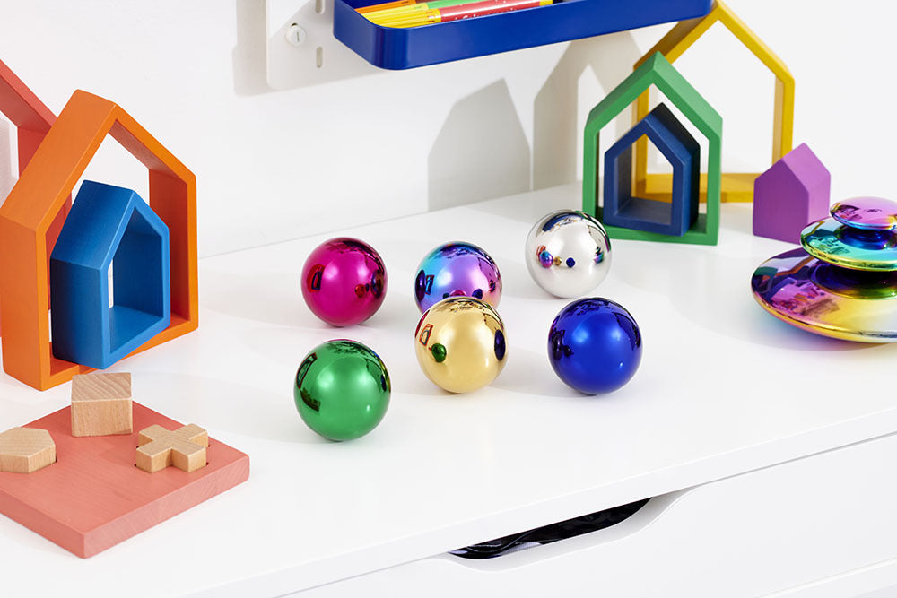 Sensory Reflective Colour Mystery Balls - 6pcs
