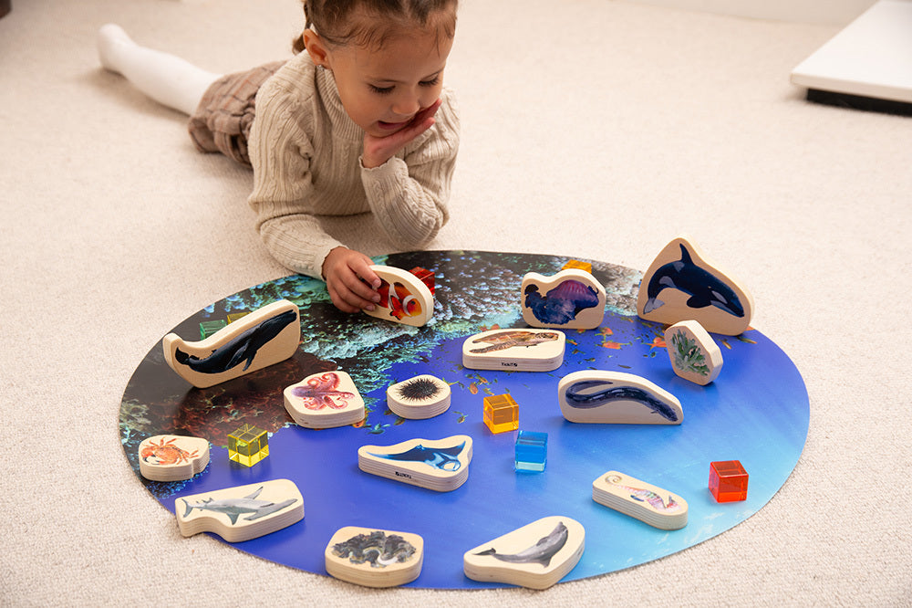 Wooden Sea Life Blocks - 15pcs