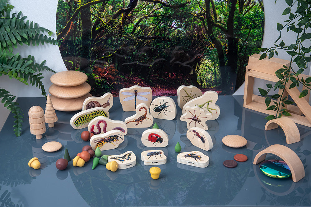 Wooden Minibeasts - 15pcs
