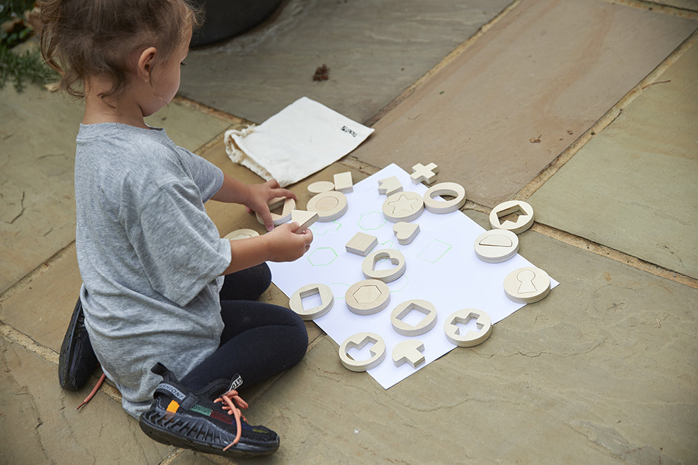 Inside Outside Wooden Shapes - 14pcs