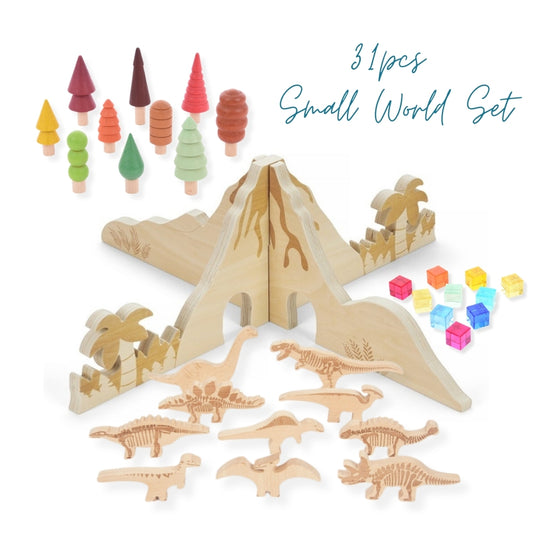 Jurassic Discovery Dividers Small World Set - 31pcs