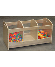 Billy Kidz Birch & Acrylic See Through Browser Storage Unit