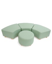 Soft Seating Corner Ottoman C2 - Green