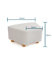 Soft Seating Corner Ottoman C2 - Grey