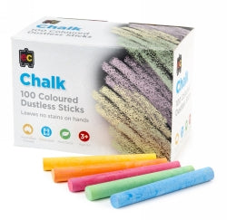 Chalk EC Dustless Coloured 100pc