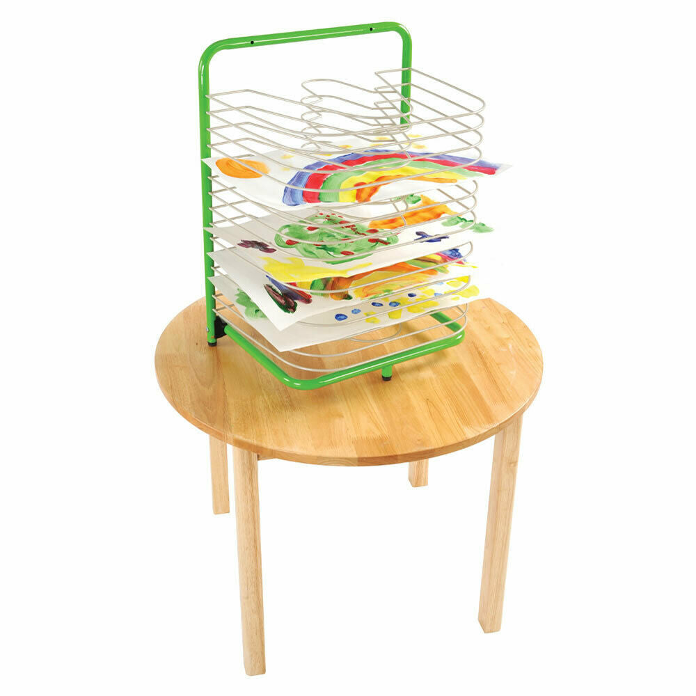 Desk Top/Wall Mounted Art Drying Rack - 15 Shelves