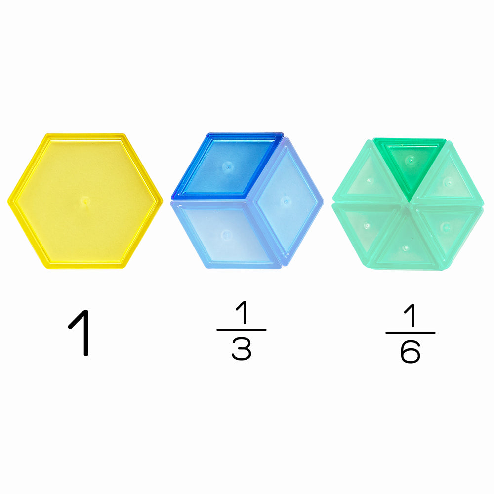 Translucent Pattern Blocks - 120pcs