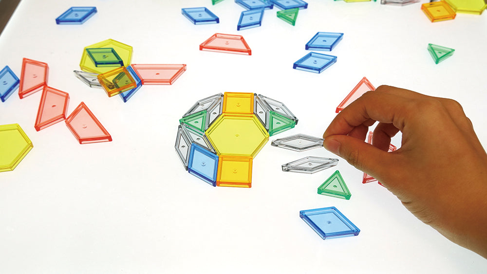 Translucent Pattern Blocks - 120pcs
