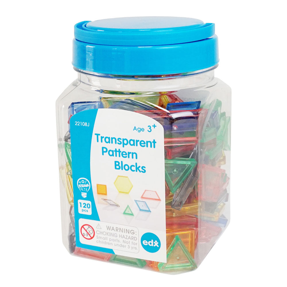 Translucent Pattern Blocks - 120pcs