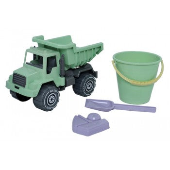 Plasto "I'M GREEN" Sand set with tipper truck, 4 pcs