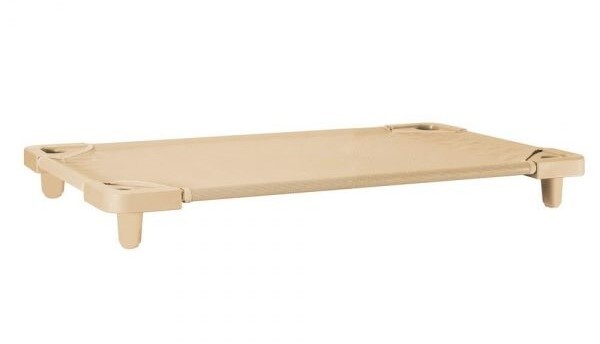Sunbury Compact Stacking Sleep Bed 106cmL- Beige set 10 with castors