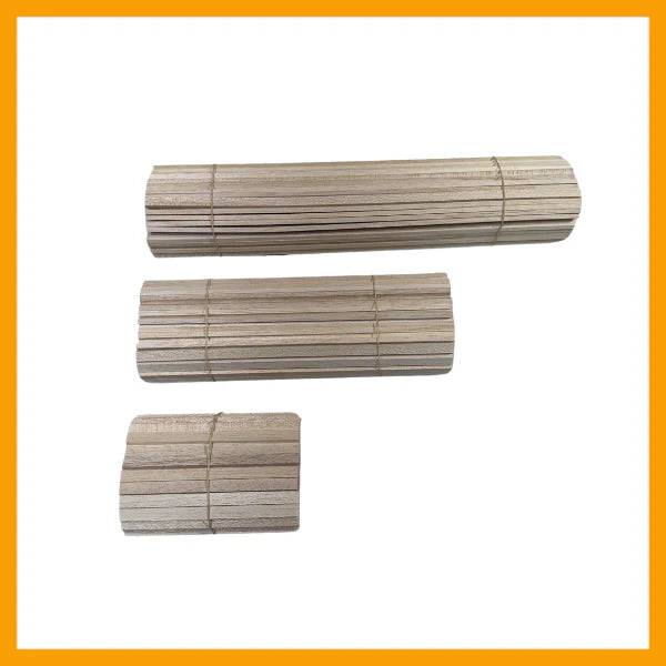 BalsaWood-Hardwood Strips Bundle of 100 (150mm)
