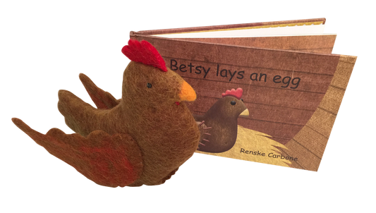 Papoose-Betsy lays an egg book + toy
