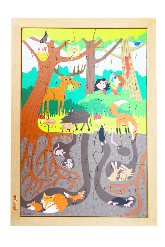 On & Beneath Puzzle - In the Woods