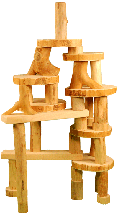 Magic Wood Eco Blocks Barkless, 36 pcs