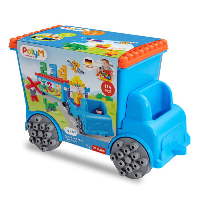 Poly-M-Count and Play Tow Truck 114 Pcs