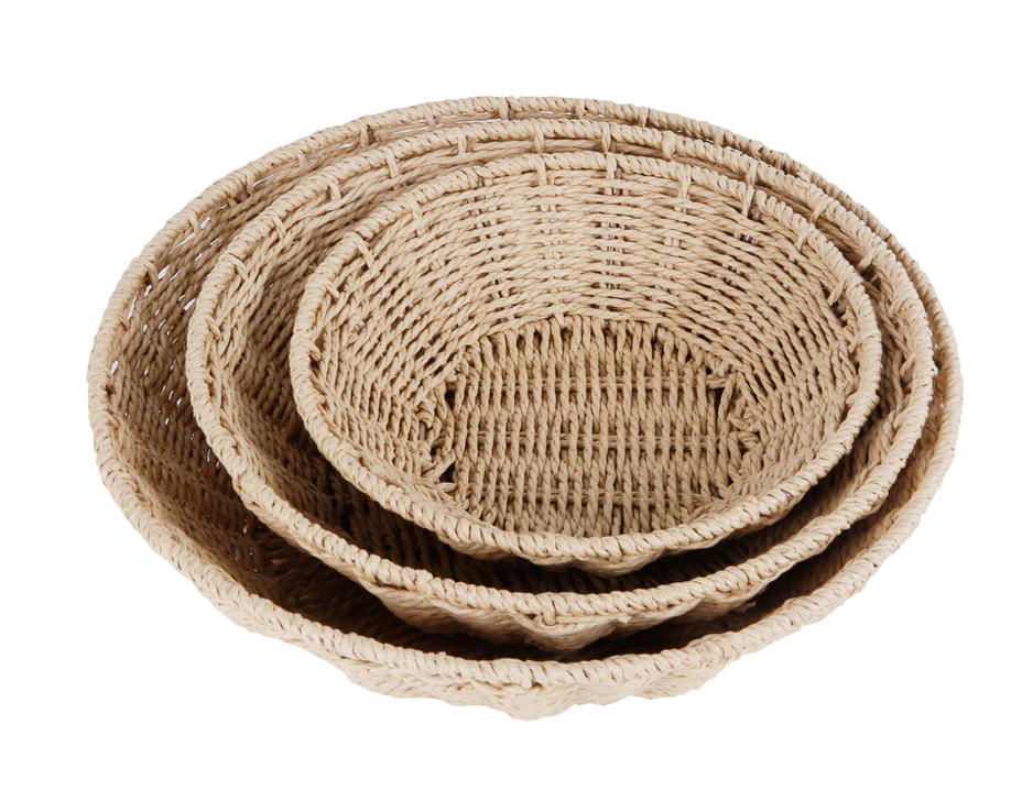 Woven Baskets Set of 3