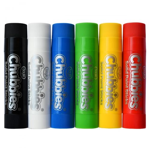 Chubbies Washable Paint Sticks Pack of 6 - Classic
