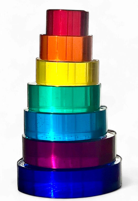 Papoose Lucite Rainbow Discs Cool 7pc